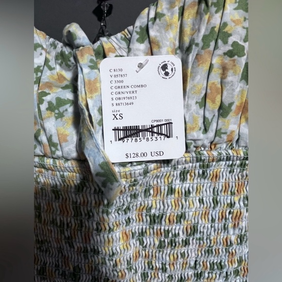 Free People Lavender Daze Floral Sundress with Spaghetti Straps - Picture 3 of 3